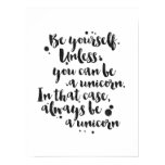 Be a Unicorn - Inspirational Poster Be a Unicorn - Inspirational Poster