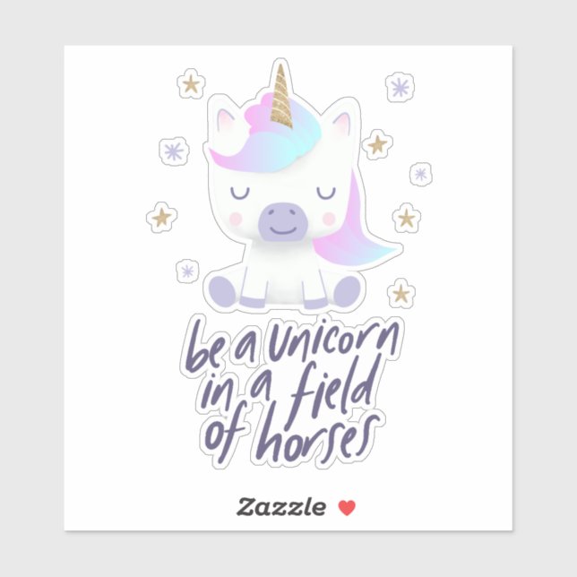 Be A Unicorn Magical Sticker (Sheet)
