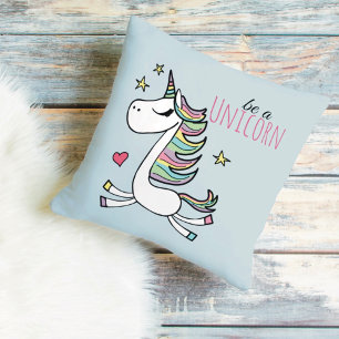 Be A Unicorn Throw Pillow