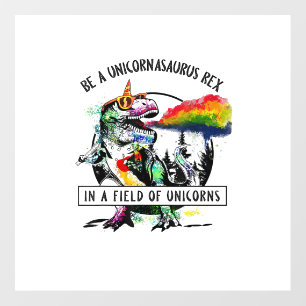 Be A Unicornasaurus Rex In A Field Of Unicorn Dino Floor Decals