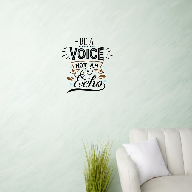 Be A Voice Inspirational Word Art  Wall Decal (Living Room)