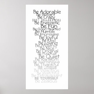 Be ABC's for Chldren's Room Poster