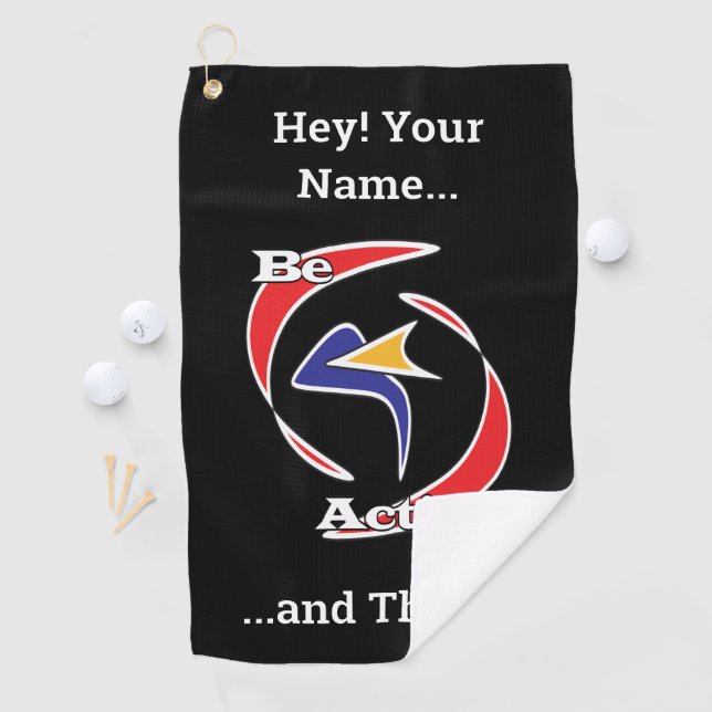 Be Active and Thrive  Golf Towel (InSitu)