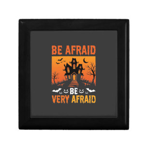 Be Afraid Haunted House Halloween Design Gift Box