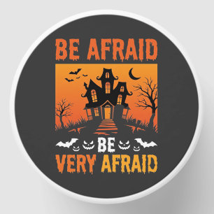 Be Afraid Haunted House Halloween Design Mini Candle Favors