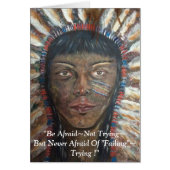 "Be Afraid Not Trying.... (Front)