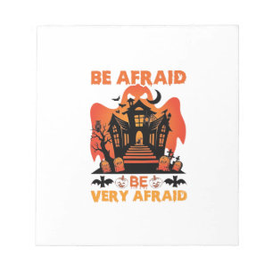 Be Afraid Very Halloween Haunted House Pumpkins_1 Notepad