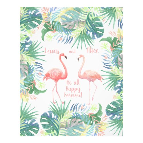 Be all Happy Forever Fairy Tale Two Pink Flamingo Photo Print