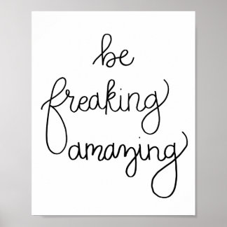 Be Amazing Poster
