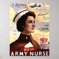 Be an army nurse, vintage, propaganda, war
