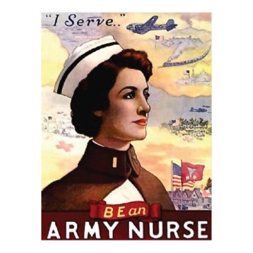 Be an army nurse, vintage, propaganda, war poster Be an army nurse, vintage, propaganda, war poster