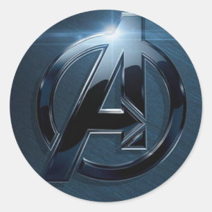 be an avenger classic round sticker