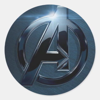 be an avenger classic round sticker