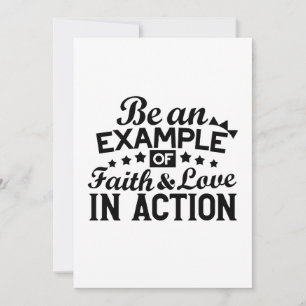 Be an Example of Faith and Love in Action Holiday Card