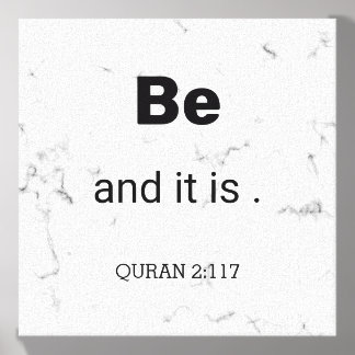 Be and it is canvas photo tile 