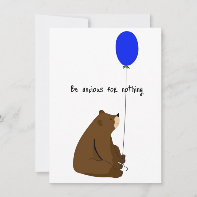 Be Anxious for Nothing  Card (Front)
