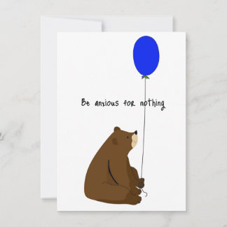 Be Anxious for Nothing Card