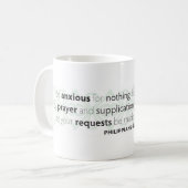 Be Anxious for Nothing Coffee Mug (Front Left)