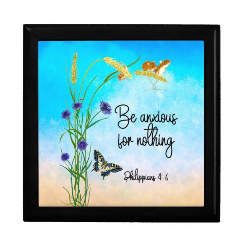 Be anxious for nothing Philippians 46 Gift Box