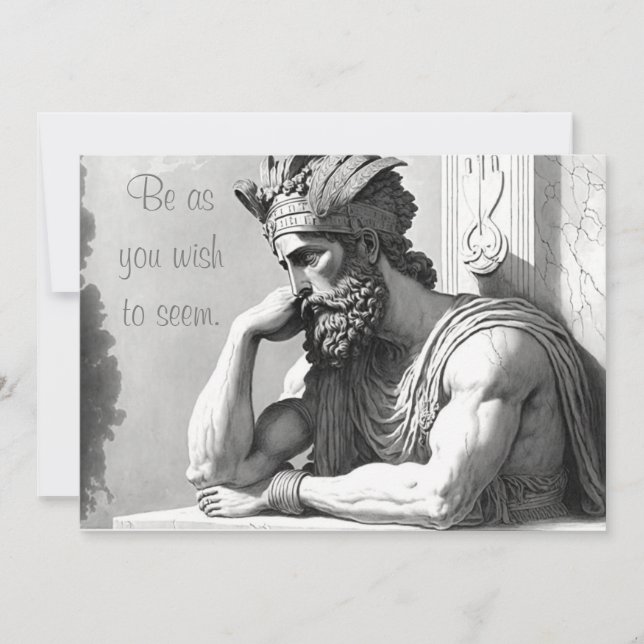 Be as you wish to seem holiday card (Front)