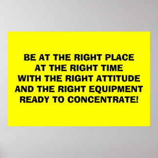 Be Attitudes Poster