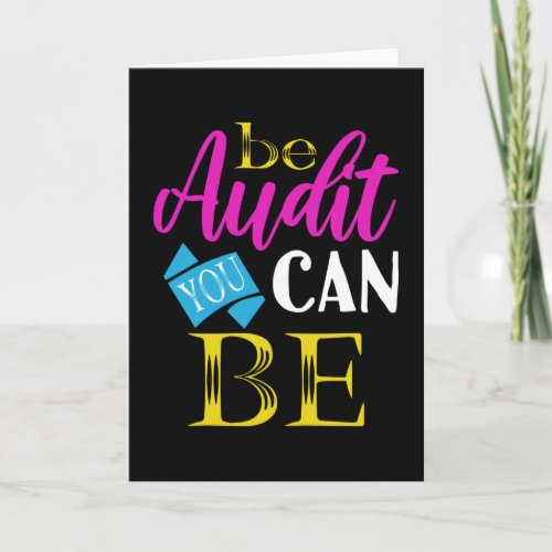 Be Audit You Can Be Funny Accountant CPA Card