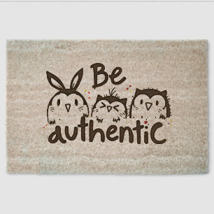 Be Authentic Fiber Doormat