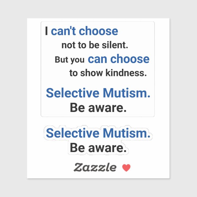 Be Aware Kindness Sticker (Sheet)
