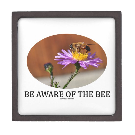 Be Aware Of The Bee (Bee On A Flower) Jewelry Box