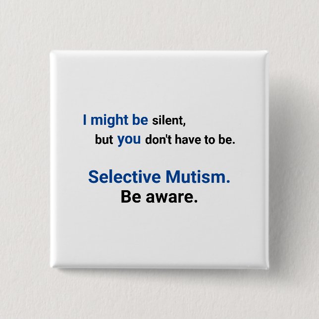 Be Aware Silent  Button (Front)
