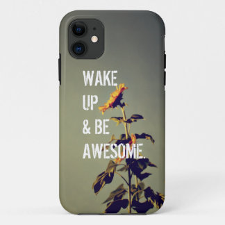 "Be Awesome" Sunflower iPhone 5 Case