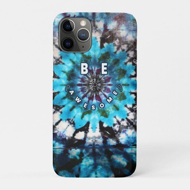 Be Awesome Tie Dye Design Case-Mate iPhone Case (Back)