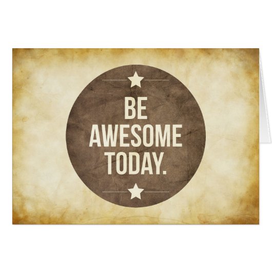 Be awesome today cards (Front Horizontal)