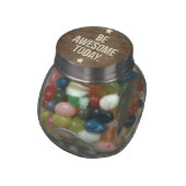 Be awesome today glass jar (Side)