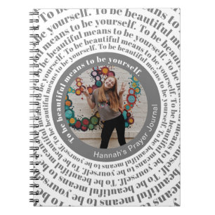 Be Beautiful Be You Custom Photo Prayer Journal