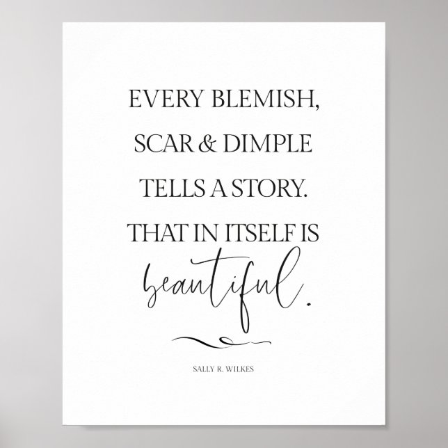 Be Beautiful Quote, Be You Poster (Front)