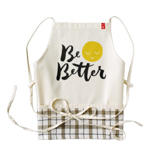 Be Better - Hand Lettering Typography Design Zazzle HEART Apron
