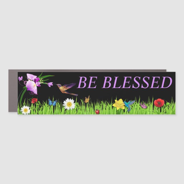 BE BLESSED CAR MAGNET (Front)