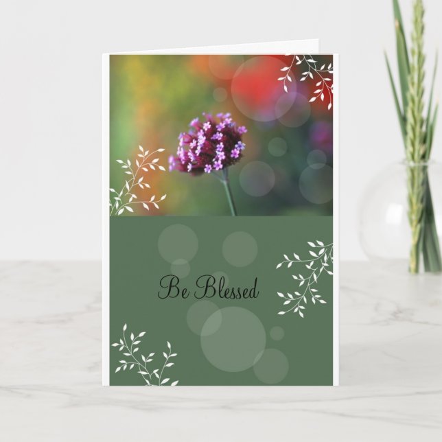 Be Blessed Greeting Card (Front)