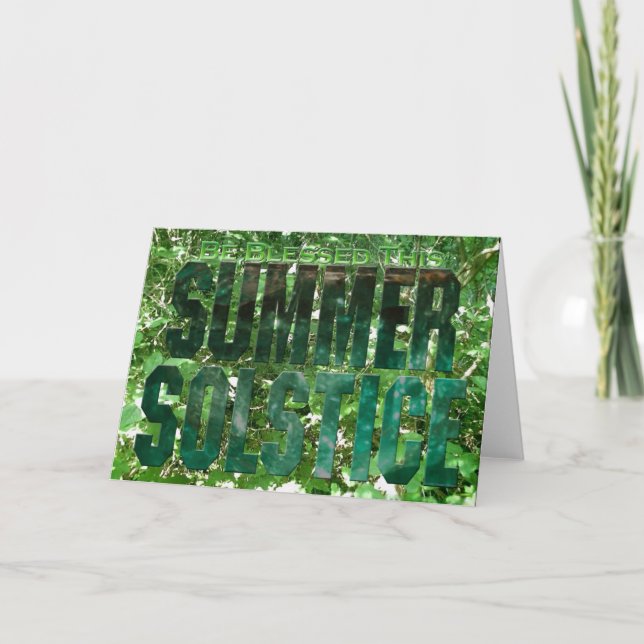 Be Blessed This Summer Solstice Card (Front)