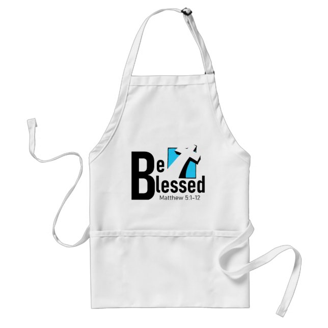 Be Blessed With Cross & Scripture Apron (Front)
