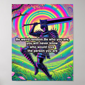 "Be bold, be you" High-quality matte poster paper