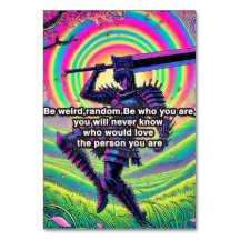 "Be bold, be you" High-quality table number card