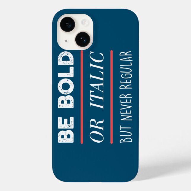 Be Bold Case-Mate iPhone Case (Back)
