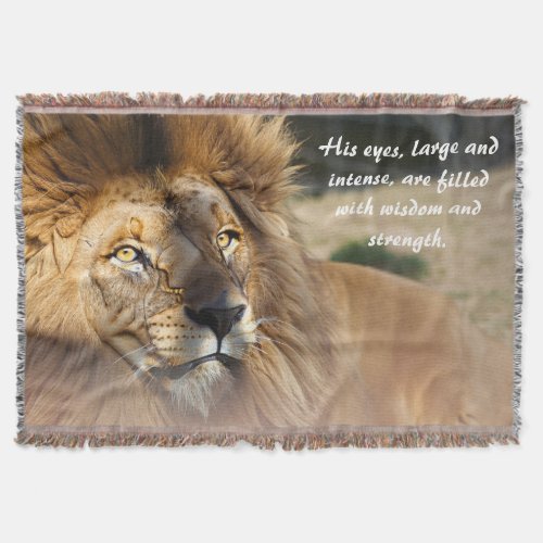 Be Bold Empowering Lion Snuggle Blanket