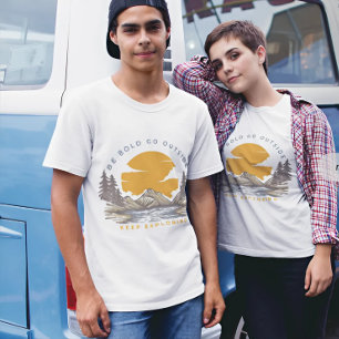 Be Bold Go Outside Keep Exploring Vintage T-Shirt