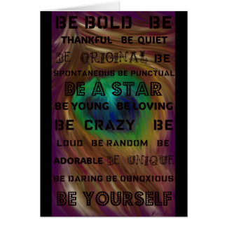 Be Bold Peacock Cards
