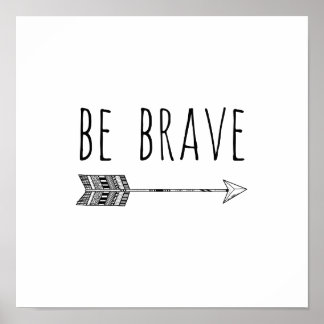 Be Brave Arrow Nursery Print