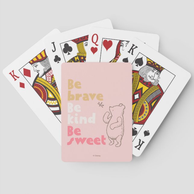 Be Brave, Be Kind, Be Sweet Playing Cards (Back)