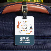 Be Brave Have Courage Fox Luggage Tag Zazzle